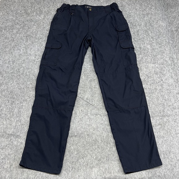 5.11 Tactical Pants Mens 38x36 Navy Blue Ripstop Cargo Workwear Poly Cotton - Picture 1 of 10